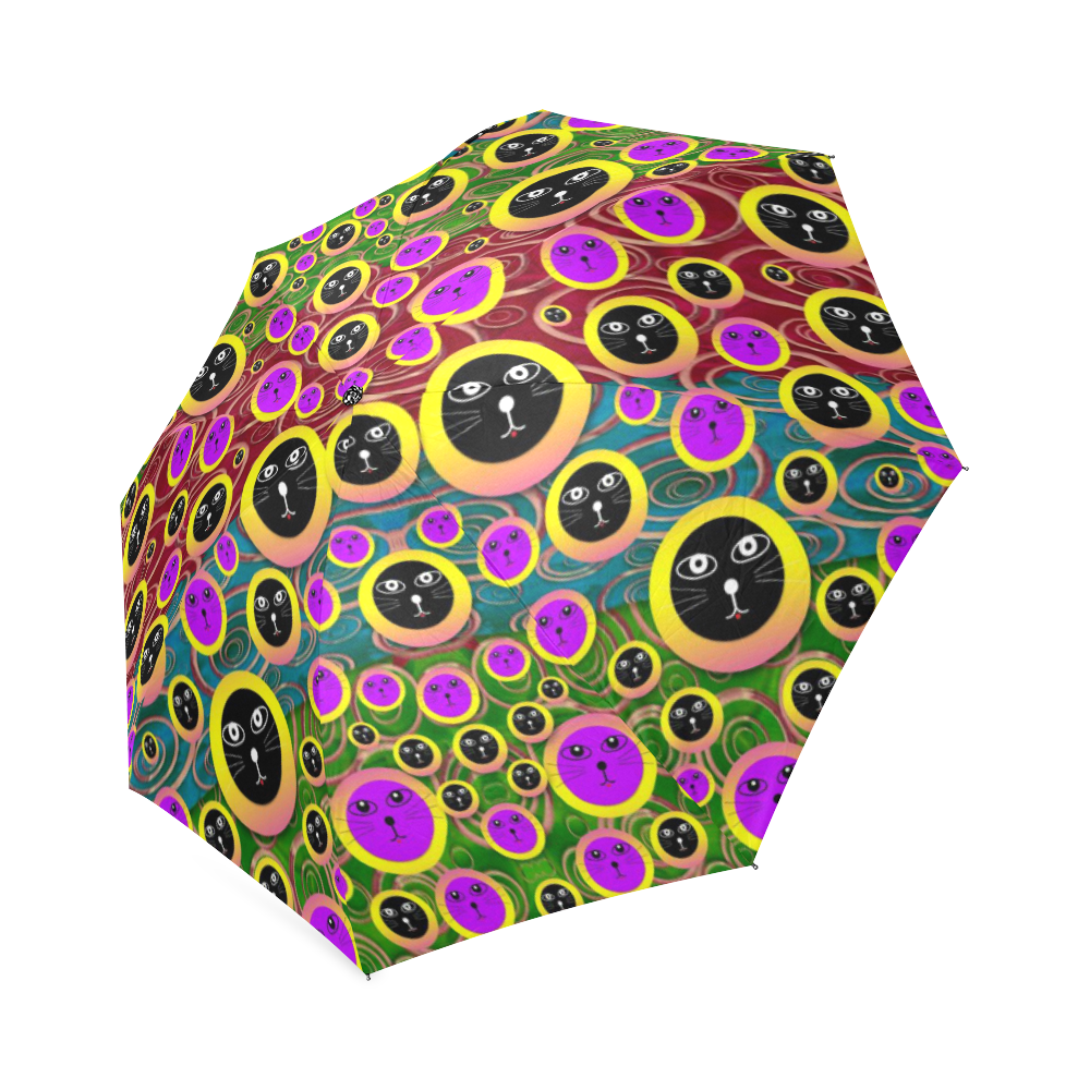 Big Cats protecting earth in peace Foldable Umbrella (Model U01)
