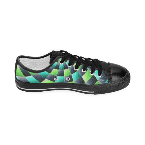 glossy spirals Women's Classic Canvas Shoes (Model 018)