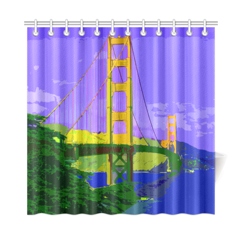 Golden_Gate_Bridge_2015_0414 Shower Curtain 72"x72"
