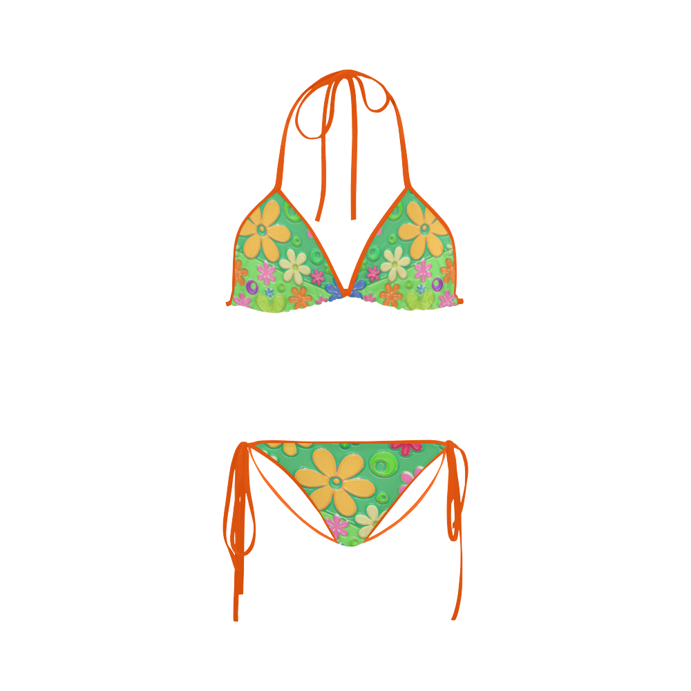 Floral20151015 Custom Bikini Swimsuit