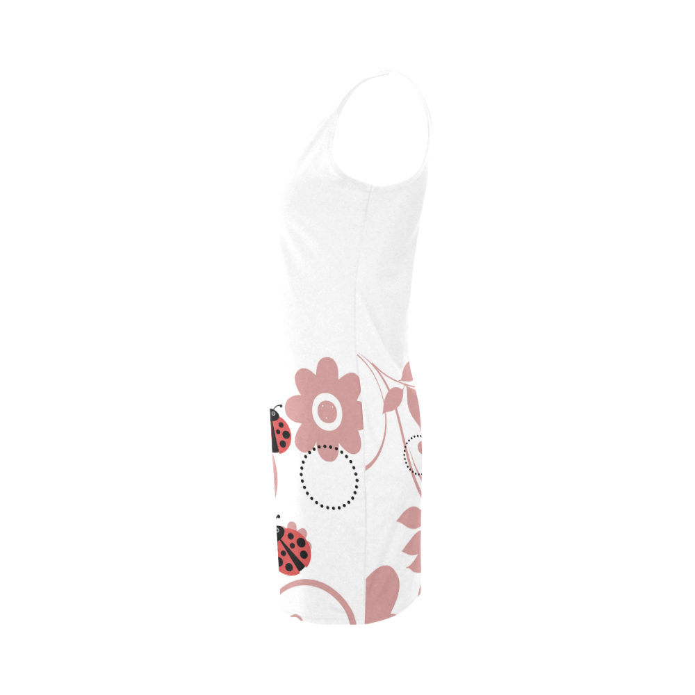 red lady bug Medea Vest Dress (Model D06)