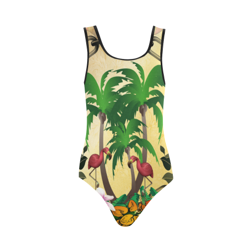 Summertime Vest One Piece Swimsuit (Model S04)