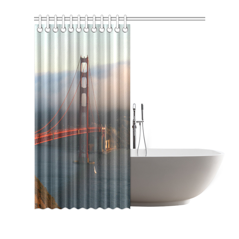 Golden_Gate_Bridge_2015_0408 Shower Curtain 72"x72"