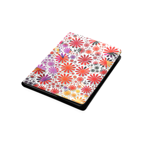lovely allover flower shapes, red Custom NoteBook B5