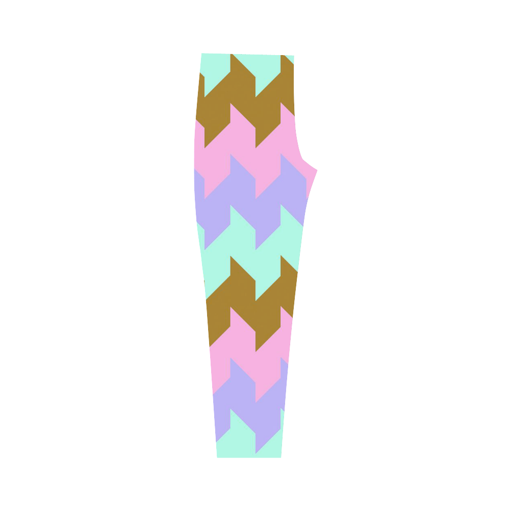 modern chevron pattern 1 Capri Legging (Model L02)