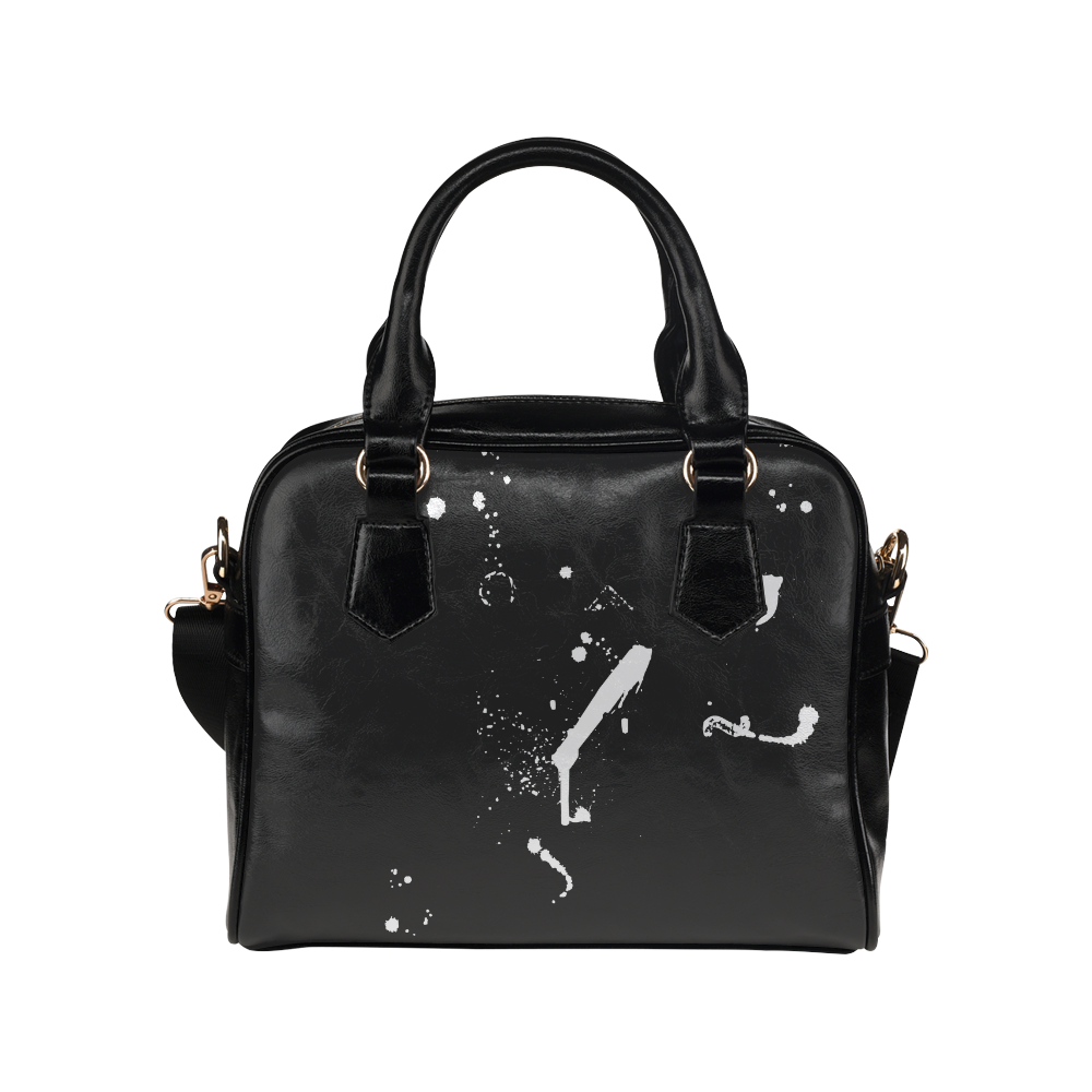 Paint splatters white VAS2 Shoulder Handbag (Model 1634)