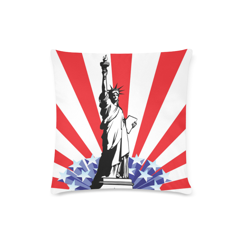 Statue of Liberty Custom Zippered Pillow Case 16"x16" (one side)
