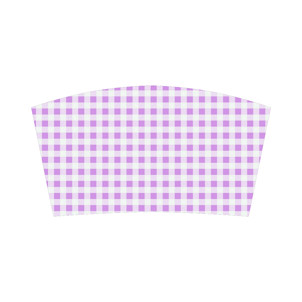 Lavender Gingham Bandeau Top