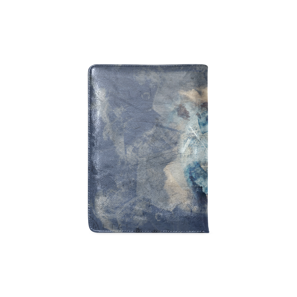 Abstract Blue Grunge Soccer Custom NoteBook A5