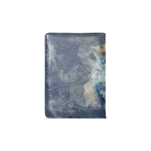 Abstract Blue Grunge Soccer Custom NoteBook A5