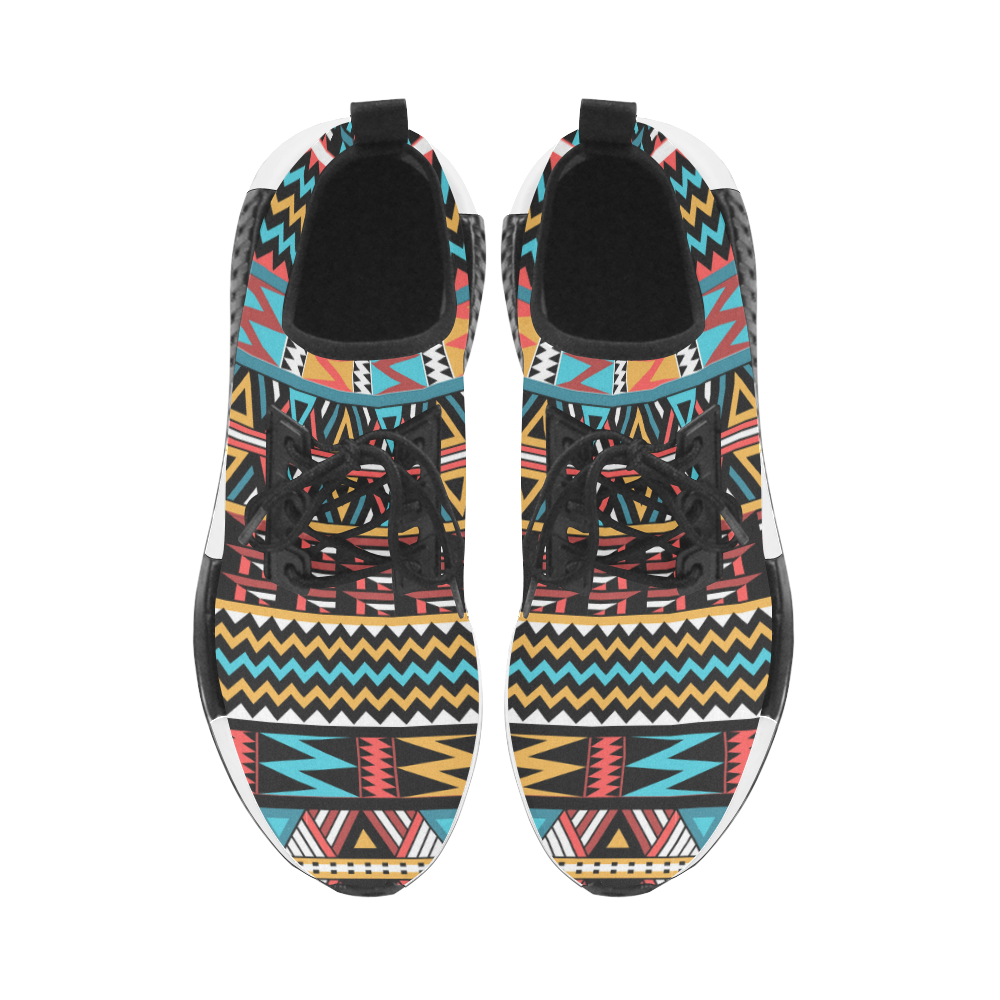 aztec pattern Women’s Draco Running Shoes (Model 025)