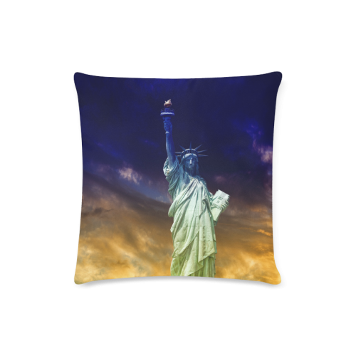 The Statue of Liberty Custom Zippered Pillow Case 16"x16" (one side)