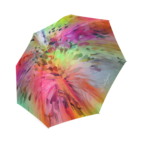 Rainbow Pattern by Nico Bielow Foldable Umbrella (Model U01)