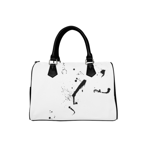 Paint splatters black VAS2 Boston Handbag (Model 1621)