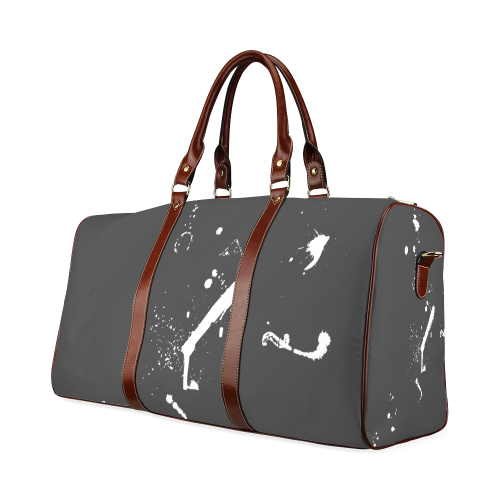 Paint splatters white VAS2 Waterproof Travel Bag/Small (Model 1639)