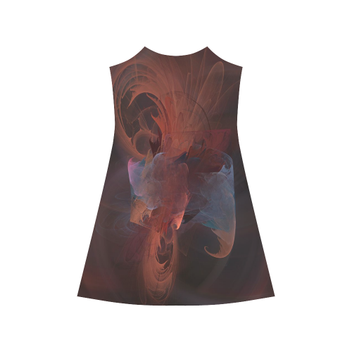 fire abstract Alcestis Slip Dress (Model D05)