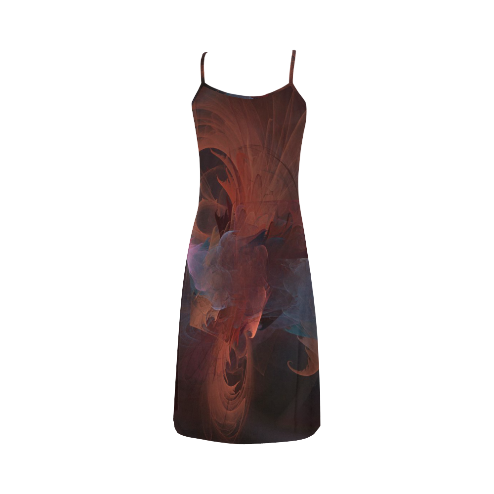 fire abstract Alcestis Slip Dress (Model D05)