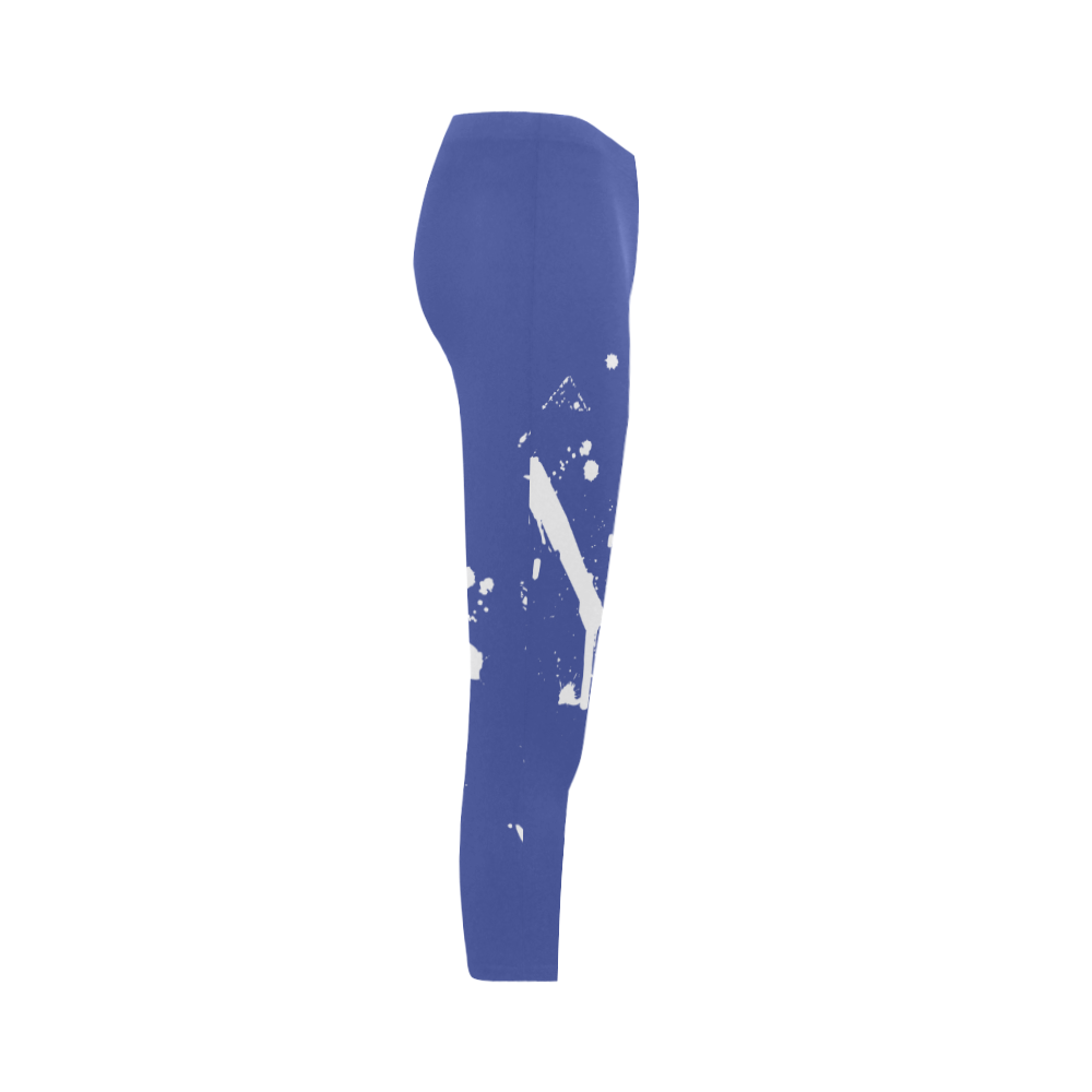 Paint splatters white VAS2 Capri Legging (Model L02)