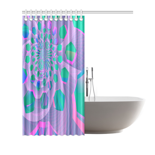 Colorful Surreal Abstract Shower Curtain 72"x72"