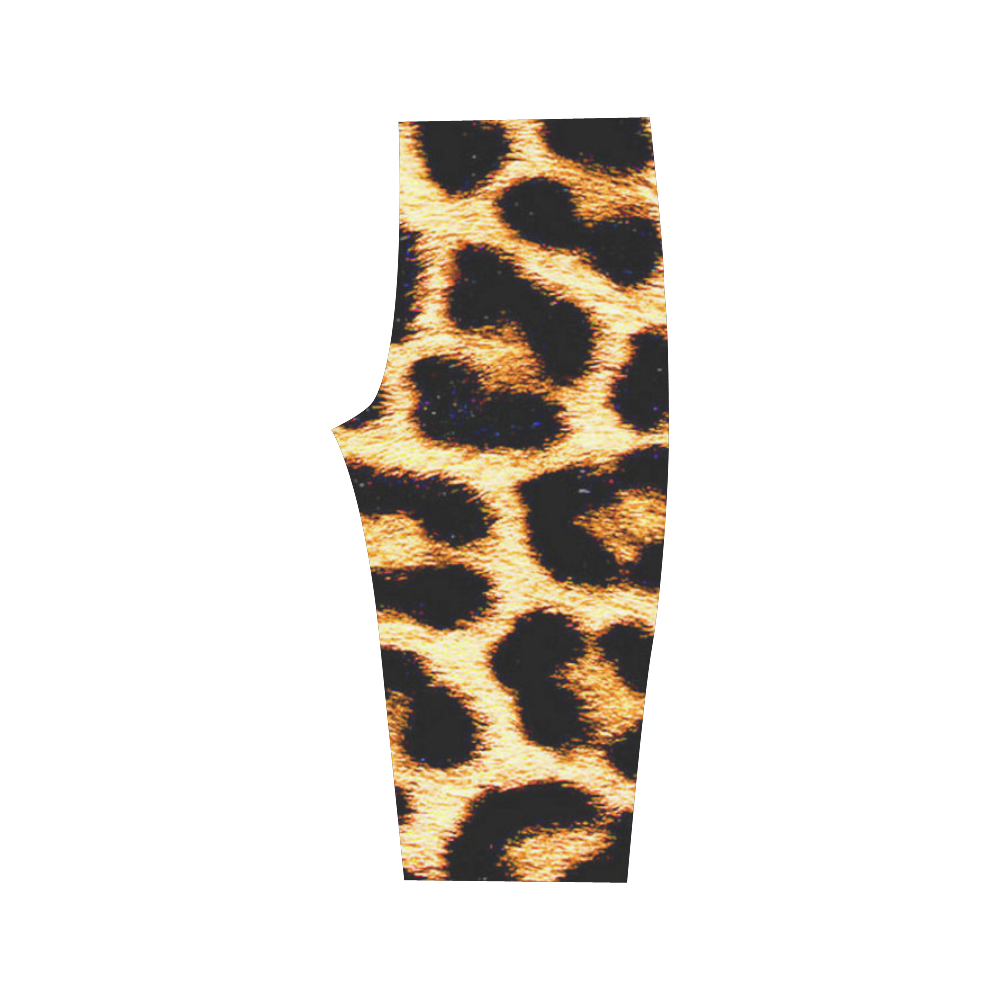 Leopard Skin CROPPED LEGGINGS Hestia Cropped Leggings (Model L03)