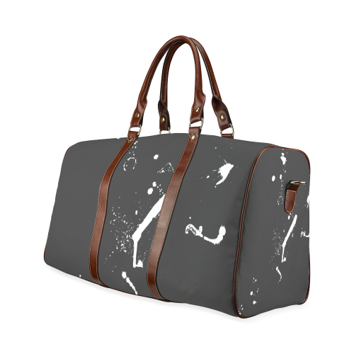 Paint splatters white VAS2 Waterproof Travel Bag/Small (Model 1639)