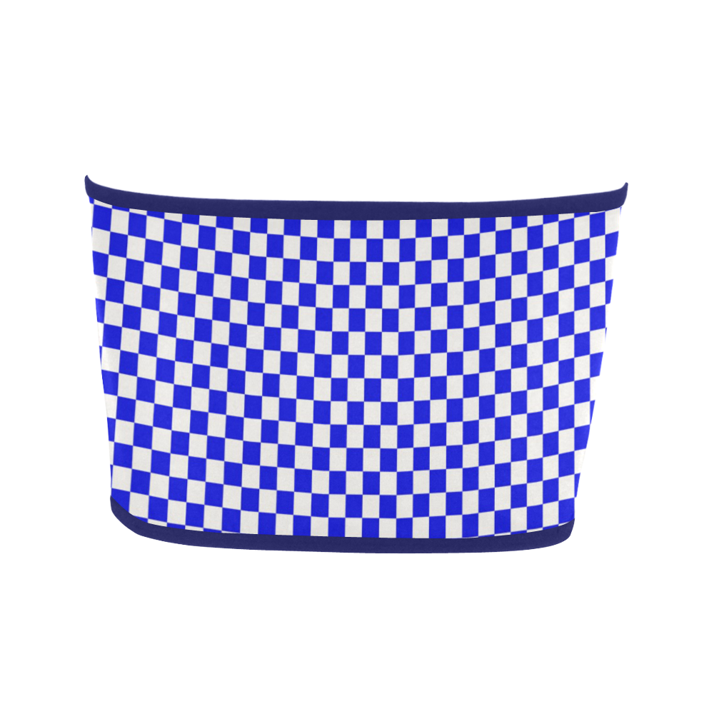 Bright Blue Gingham Bandeau Top