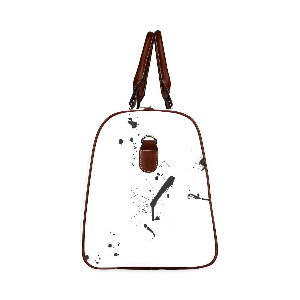 Paint splatters black VAS2 Waterproof Travel Bag/Small (Model 1639)