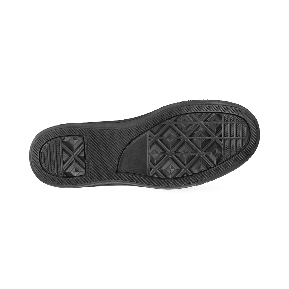 Dart Board Spiral Droste Men's Classic Canvas Shoes (Model 018)