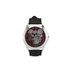 Kawaii koala Women's Classic Leather Strap Watch(Model 203)