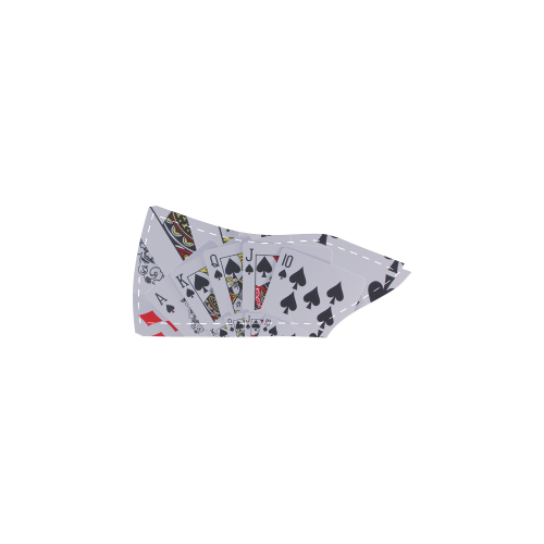 Casino Poker Cards Royal Flush Spiral Droste Men's Slip-on Canvas Shoes (Model 019)