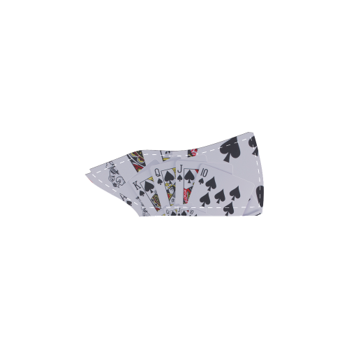 Casino Poker Cards Royal Flush Spiral Droste Women's Unusual Slip-on Canvas Shoes (Model 019)