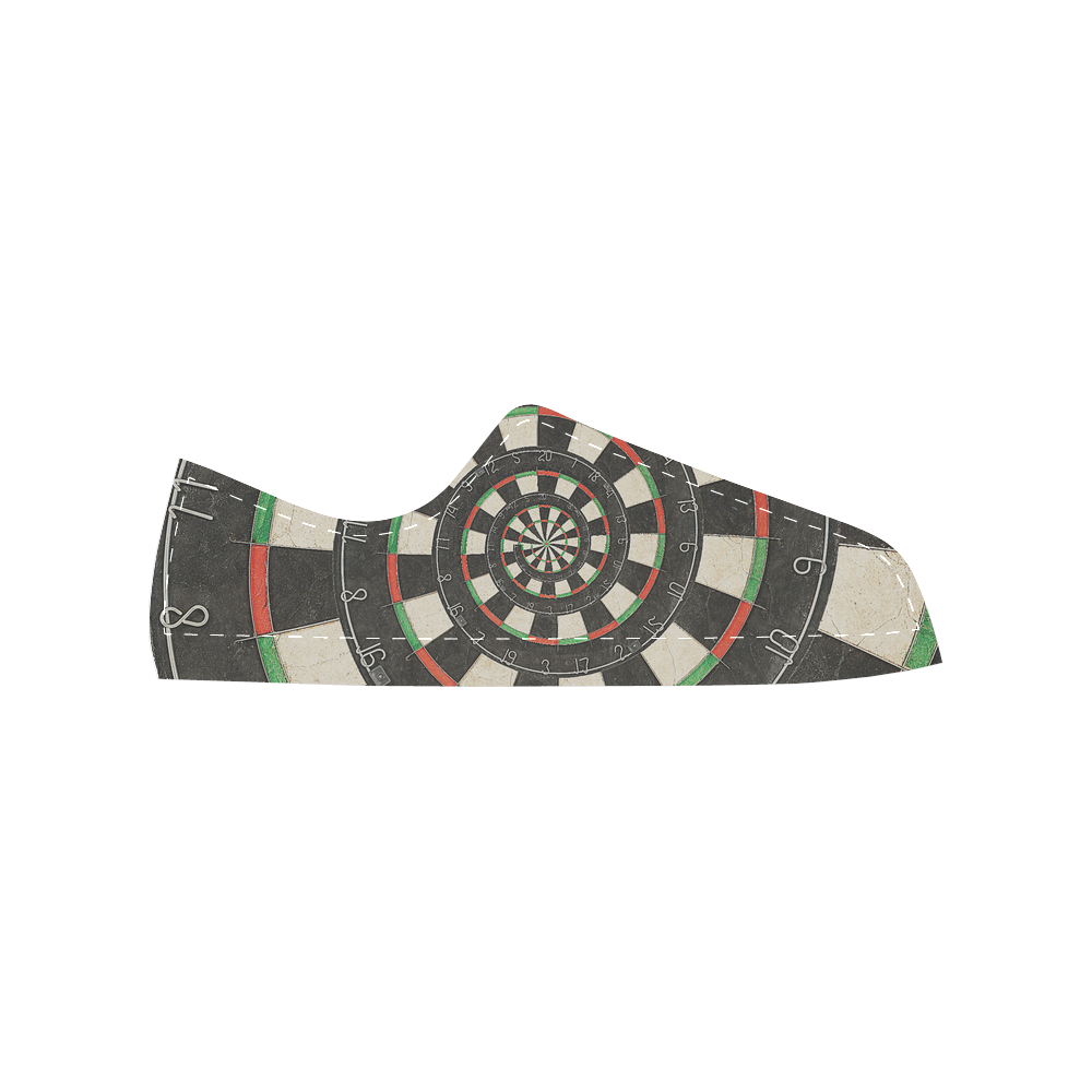 Dart Board Spiral Droste Men's Classic Canvas Shoes (Model 018)