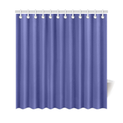 Royal Blue Color Accent Shower Curtain 69"x72"