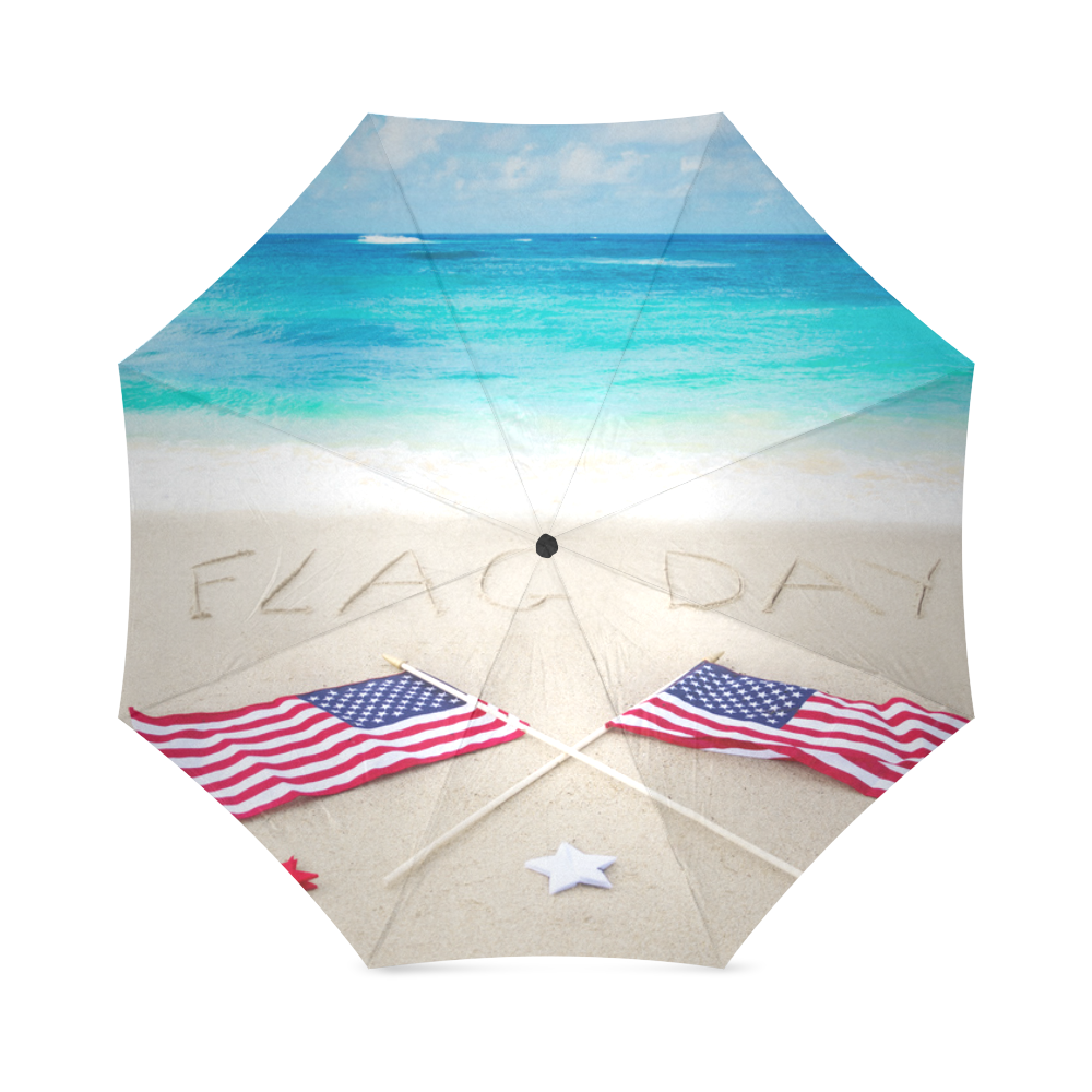 Flag day background Foldable Umbrella (Model U01)