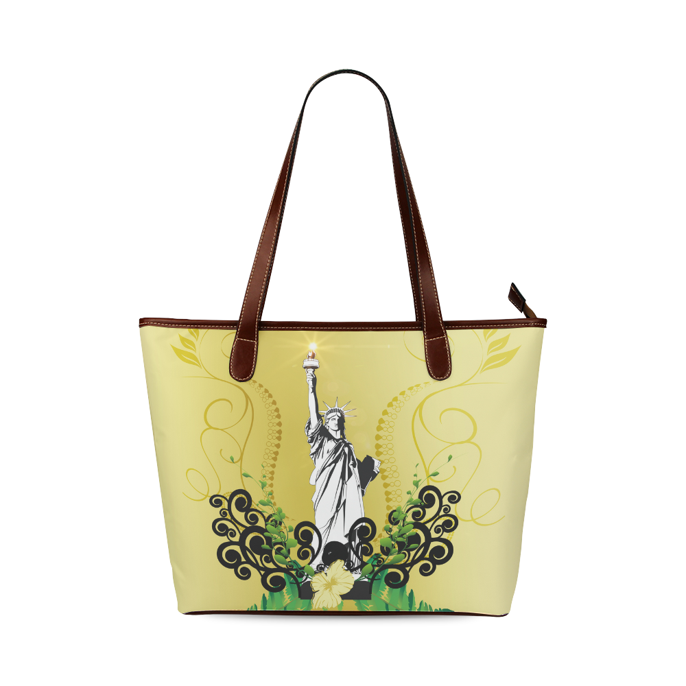 Statue of liberty Shoulder Tote Bag (Model 1646) ID D247589