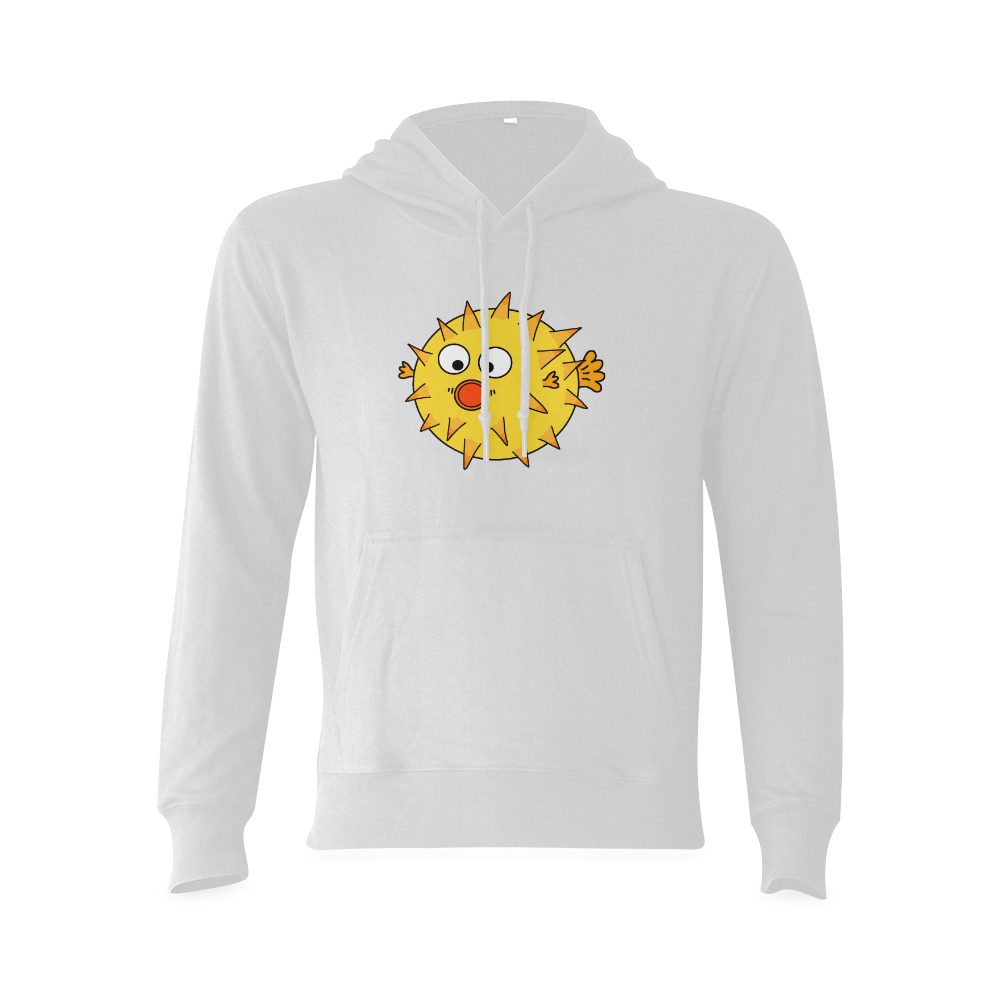 Yellow Puffer Fish Oceanus Hoodie Sweatshirt (Model H03)