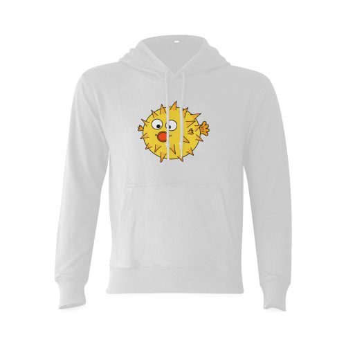 Yellow Puffer Fish Oceanus Hoodie Sweatshirt (Model H03)