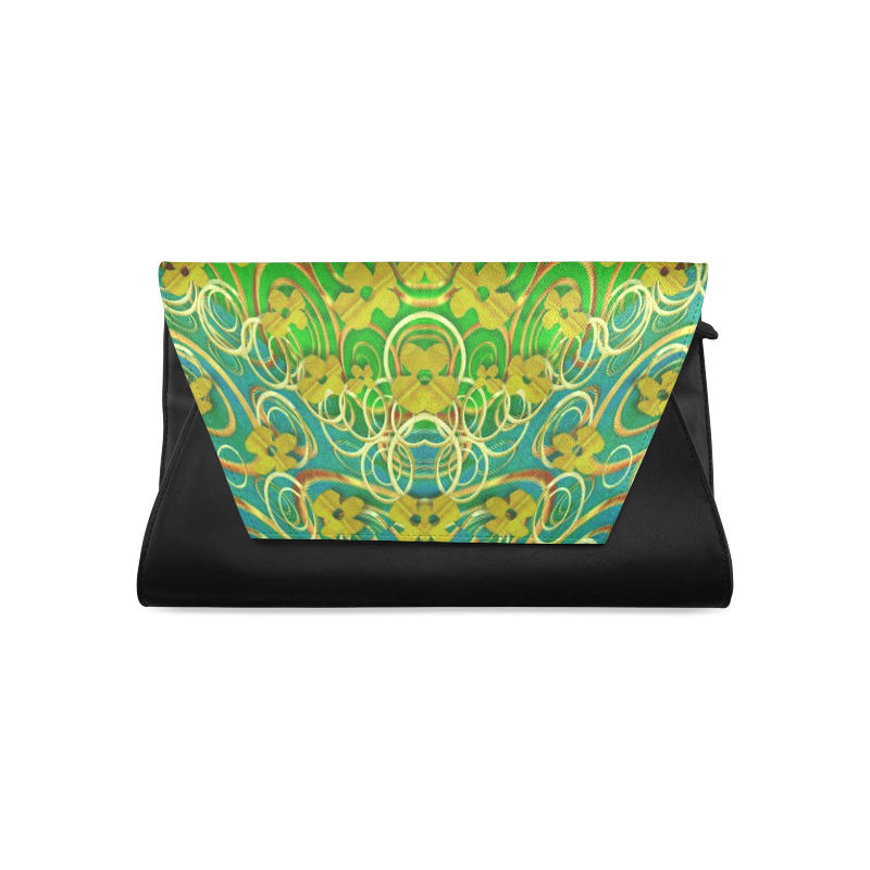 flowers in the calmness and  starry night Clutch Bag (Model 1630)