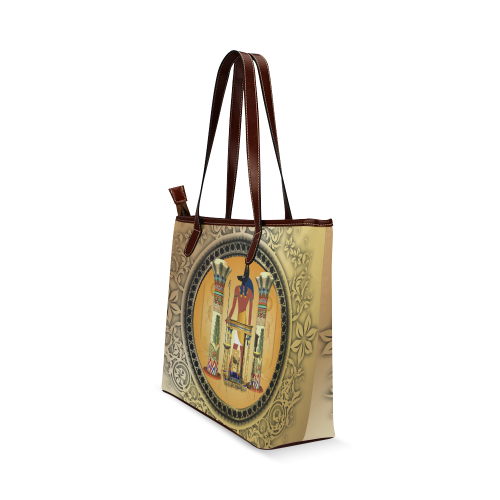 Anubis, golden design Shoulder Tote Bag (Model 1646)