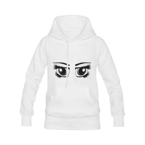 Anime Eyes Women's Classic Hoodies (Model H07)