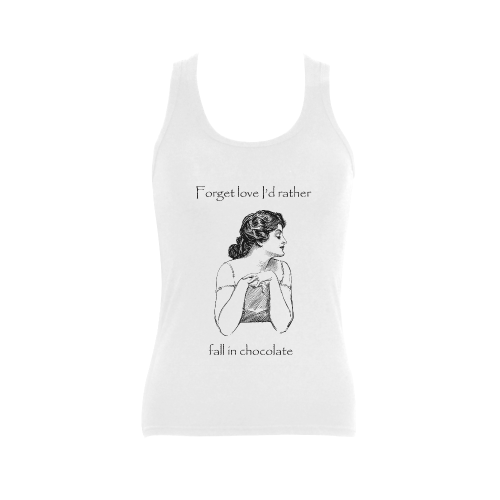 Funny Vintage Sassy Attitude Women's Shoulder-Free Tank Top (Model T35)