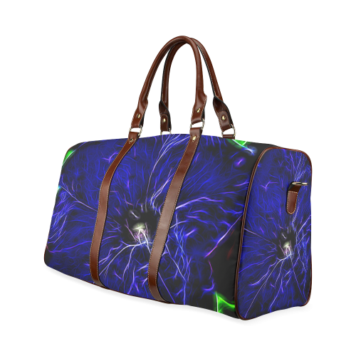 Blue Petunia Topaz Waterproof Travel Bag/Large (Model 1639)