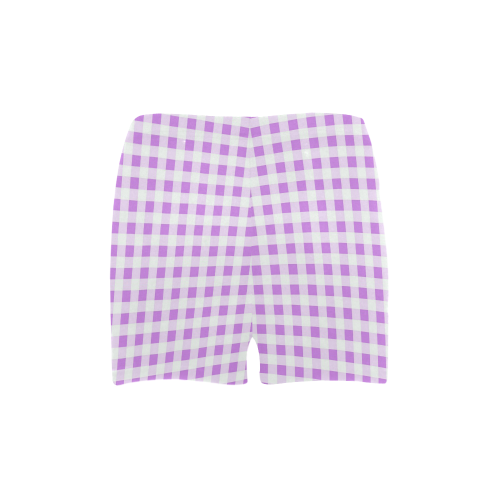 Lavender Gingham Briseis Skinny Shorts (Model L04)