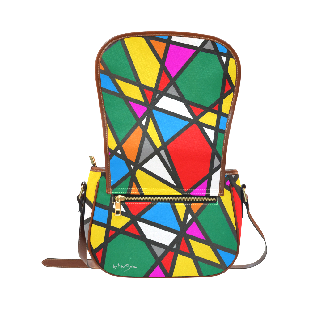 Pattern Mirror by Nico Bielow Saddle Bag/Small (Model 1649) Full Customization