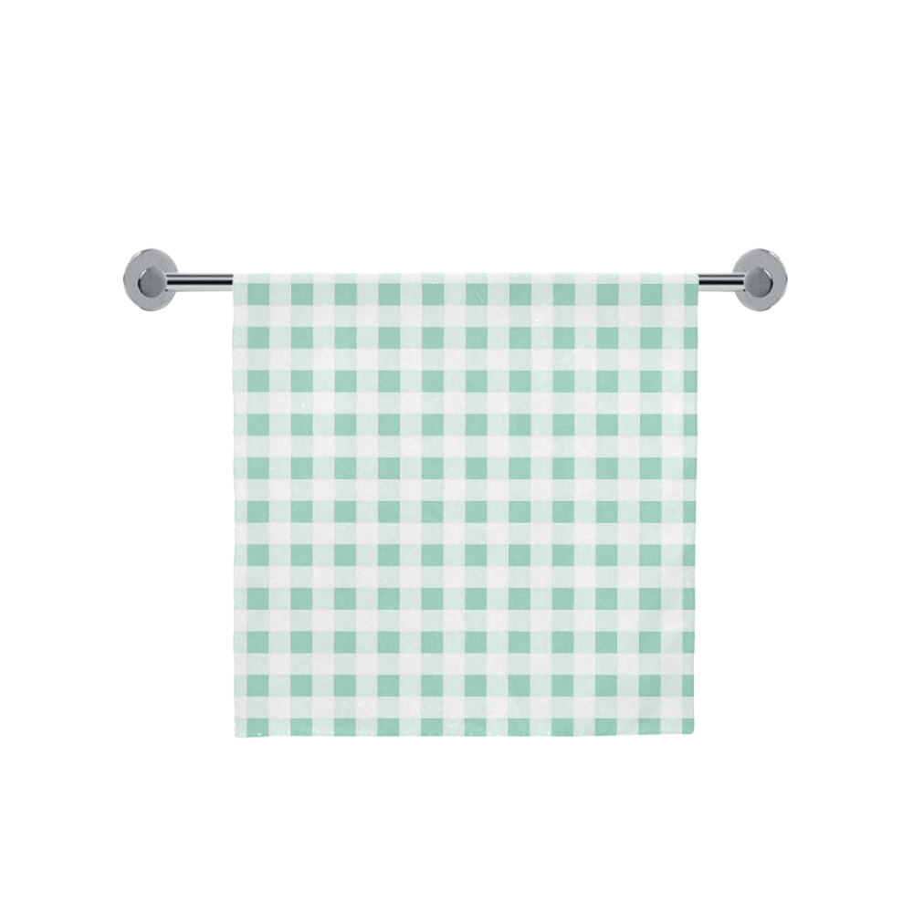 Mint Green Gingham Bath Towel 30"x56"