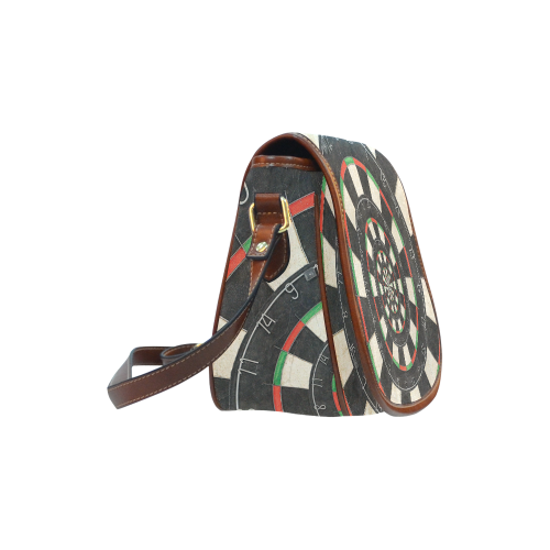 Dart Board Spiral Droste Saddle Bag/Large (Model 1649)