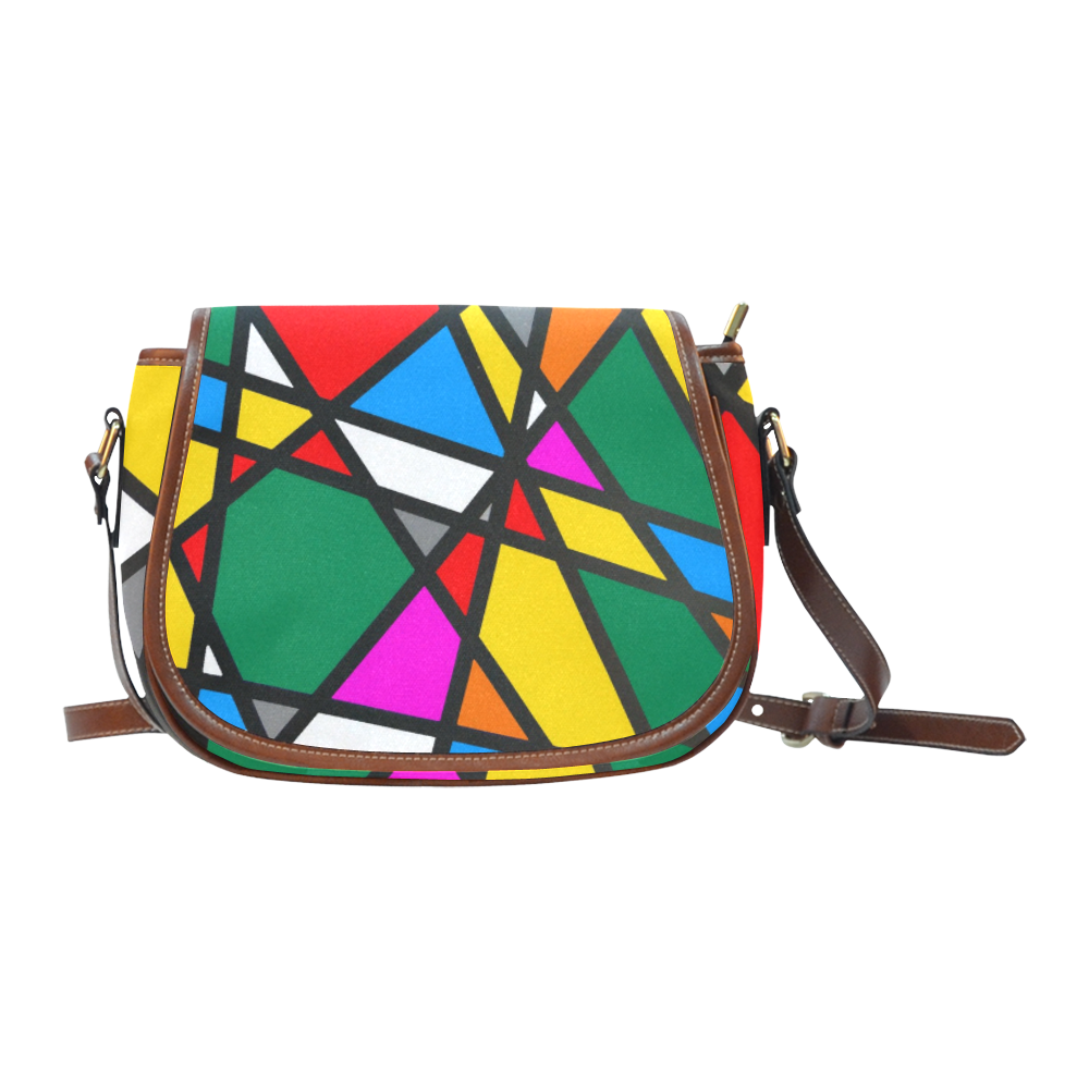 Pattern Mirror by Nico Bielow Saddle Bag/Small (Model 1649) Full Customization