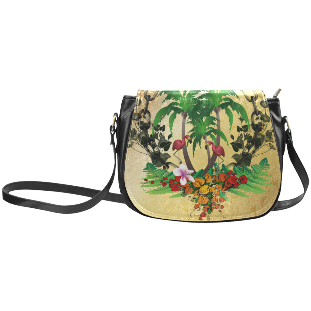 Tropical design Classic Saddle Bag/Small (Model 1648)