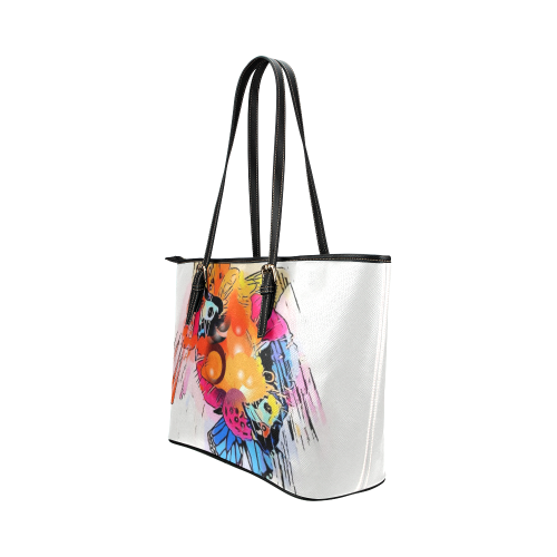 comicstyle by Nico Bielow Leather Tote Bag/Large (Model 1651)