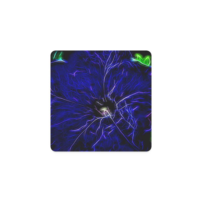Blue Petunia Topaz Square Coaster